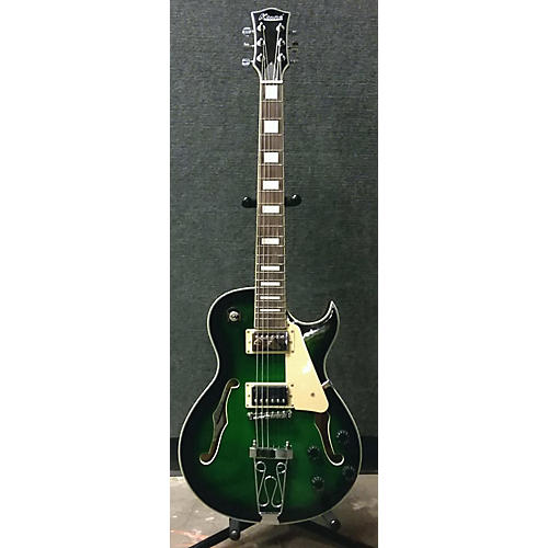 Used KTONE 5003 Green Hollow Body Electric Guitar