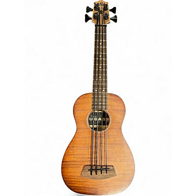 Used Kala Exotic Mahogany U-Bass Natural Acoustic Bass Guitar
