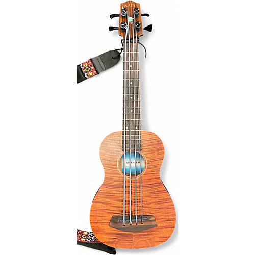 Used Kala Exotic Mahogany U-Bass Natural Acoustic Bass Guitar Natural