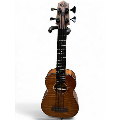 Used Kala Exotic Mahogany U-Bass Natural Acoustic Bass Guitar