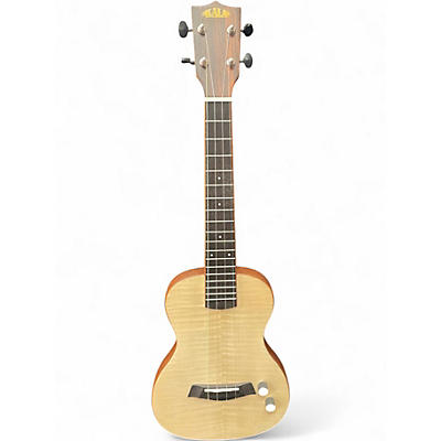 Used Kala KA-SB-MAP-T solid body electric tenor Natural Ukulele