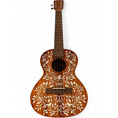 Used Kala LTP-MH White and Brown Ukulele