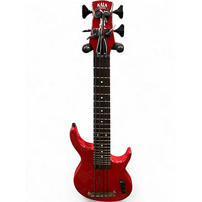 Used Kala SUB4FS Red Electric Bass Guitar