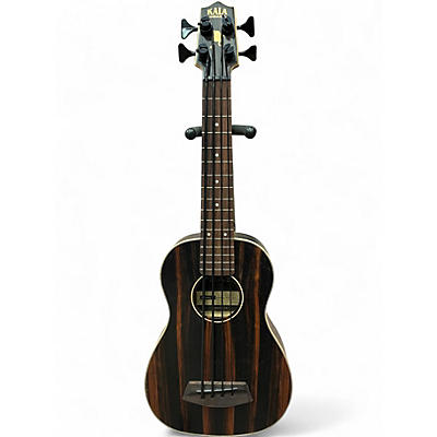 Used Kala Striped Ebony UBass Ebony Acoustic Bass Guitar