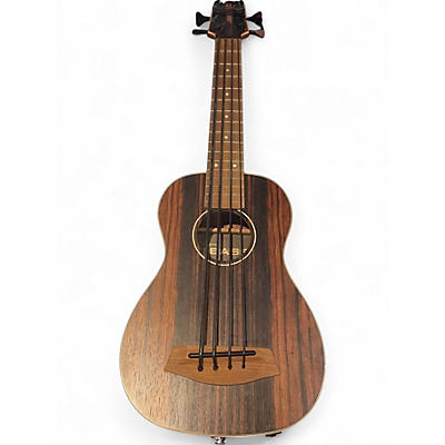 Used Kala U BASS  Striped Ebony Acoustic Bass Guitar