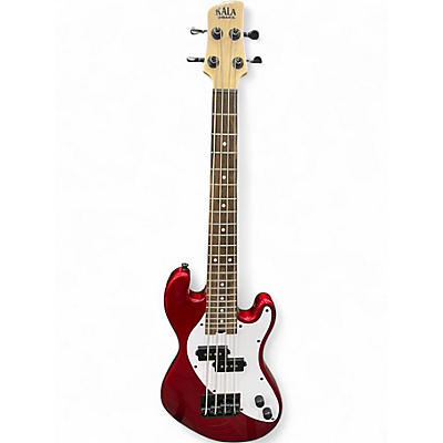 Used Kala U-Bass Candy Apple Red Electric Bass Guitar