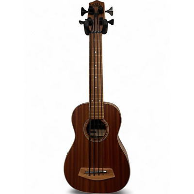Used Kala UBASS-SMHG-FL SOLID MAHOGANY FRETLESS Natural Acoustic Bass Guitar