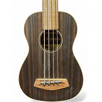 Used Kala Ubass Bass STRIPED EBONY Ukulele