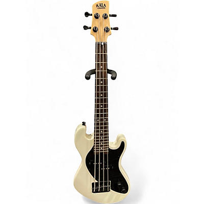 Used Kala Ubass SB-CR-FS WHITE Electric Bass Guitar