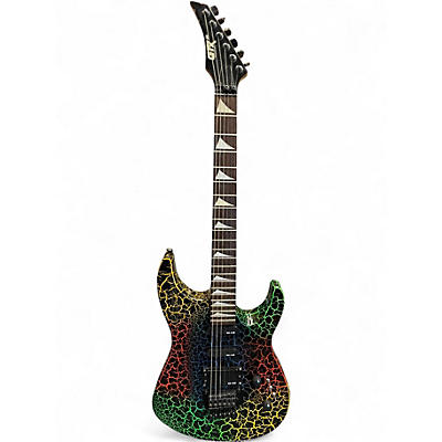 Used Kaman Applause GTX 23 Rainbow Crackle Solid Body Electric Guitar