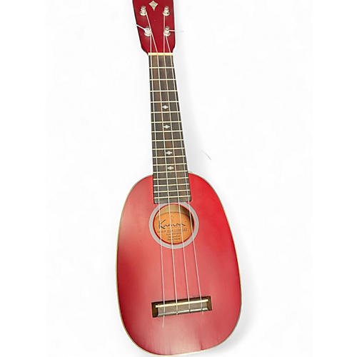 Used Kamoa E3P PINEAPPLE RED Ukulele PINEAPPLE RED