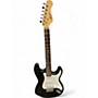 Used Kansas STRATOCASTER Black and White Solid Body Electric Guitar Black and White