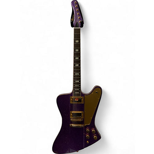 Used Kauer Guitars BANSHEE Amethyst Purple Sparkle Solid Body Electric Guitar Amethyst Purple Sparkle