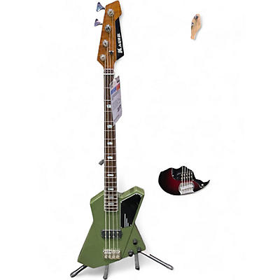 Used Kauer Guitars DRAKEN OLIVE GREEN Electric Bass Guitar