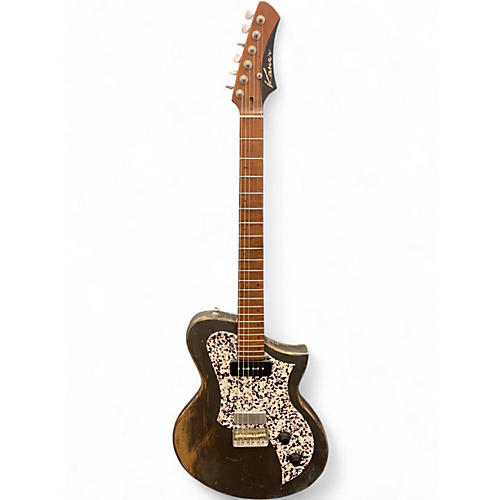 Used Kauer Guitars KORONA WORN BLACK Solid Body Electric Guitar WORN BLACK