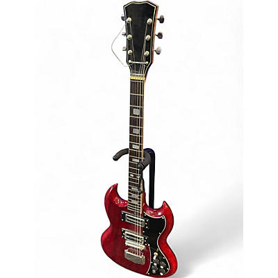 Used Kay 6 STING GUITAR Red Solid Body Electric Guitar