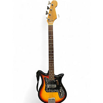 Used Kay EB-110 Tulip Bass 3 Color Sunburst Electric Bass Guitar