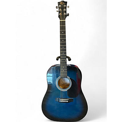 Used Kay K536 Blue Burst Acoustic Guitar
