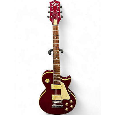 Used Kay VINTAGE SERIES  RED Solid Body Electric Guitar