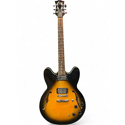 Used Kay Vintage Series KS335 Sunburst Hollow Body Electric Guitar