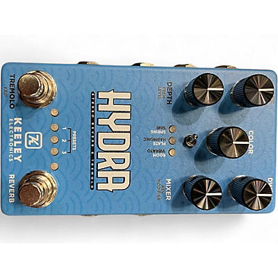 Used Keeley HYDRA STEREO REVERB AND TREMOLO Effect Pedal