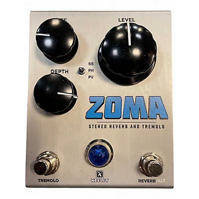 Used Keeley Zoma Stereo Reverb and Tremolo Effect Pedal