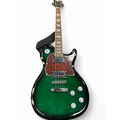 Used Keith Urban Limited Edition Single Cut Trans Green Solid Body Electric Guitar