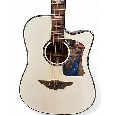 Used Keith Urban NIGHT STAR Black and White Acoustic Guitar