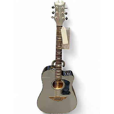 Used Keith Urban NIGHT STAR Blue Acoustic Electric Guitar