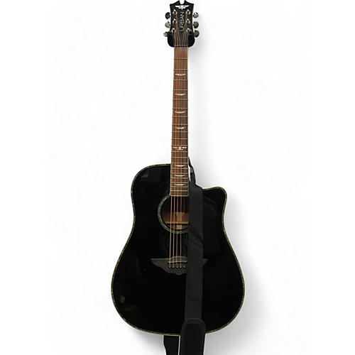 Used Keith Urban PLAYER Black Acoustic Guitar Black