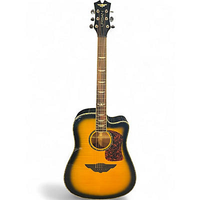 Used Keith Urban PLAYER Tobacco Burst Acoustic Electric Guitar