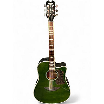 Used Keith Urban Player Green Acoustic Guitar