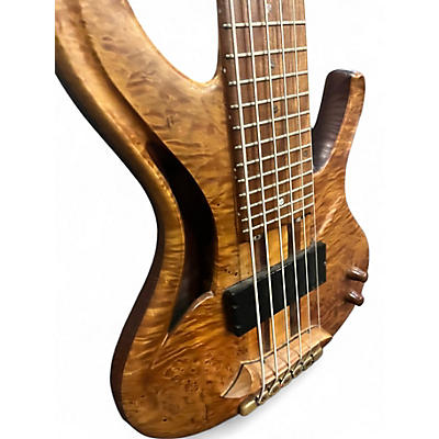 Used Ken Bebensee MasterBuild Antique Natural Electric Bass Guitar
