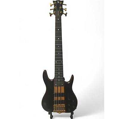 Used Ken Smith BSR6 6 String Black Electric Bass Guitar