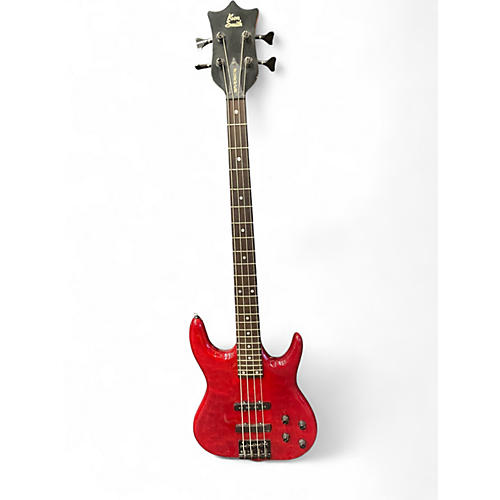 Used Ken Smith Burner Crimson Red Trans Electric Bass Guitar Crimson Red Trans