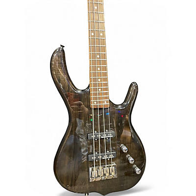 Used Ken Smith Design Burner Trans Charcoal Electric Bass Guitar