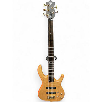 Used Ken Smith Designs Burner 5 Natural Electric Bass Guitar