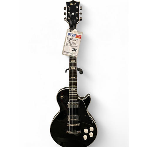 Used Kent LP Copy Black Solid Body Electric Guitar Black