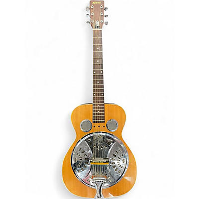 Used Kent Round Neck Resonator Natural Resonator Guitar