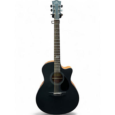 Used Kepma GA3-130ABK+ Black Acoustic Electric Guitar