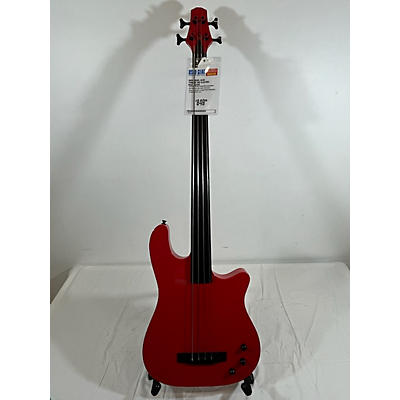 Used Kiesel AC40 Thinline Red Electric Bass Guitar
