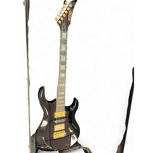 Used Kiesel ARIES 6 HSH Black Solid Body Electric Guitar Black