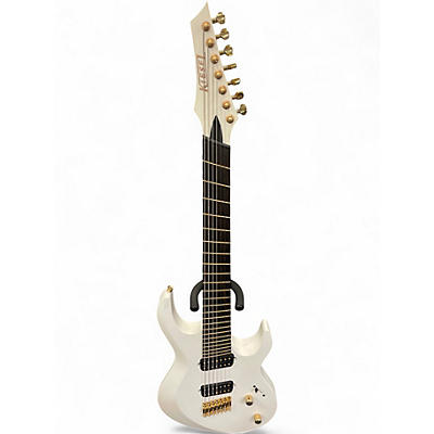 Used Kiesel ARIES 7 MULTISCALE White Solid Body Electric Guitar