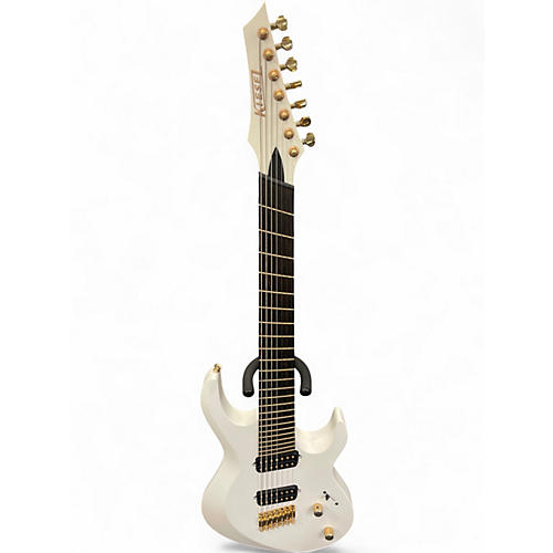 Used Kiesel ARIES 7 MULTISCALE White Solid Body Electric Guitar White