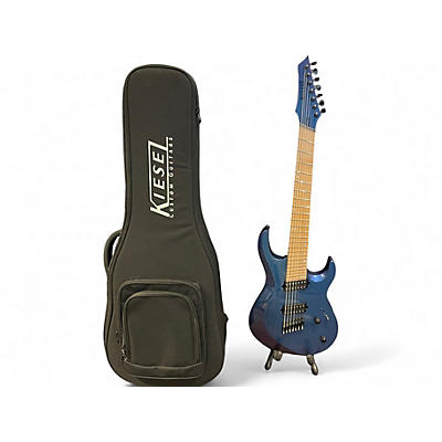 Used Kiesel ARIES 7 STRING BLUE-PURPLE SPARKLE Solid Body Electric Guitar