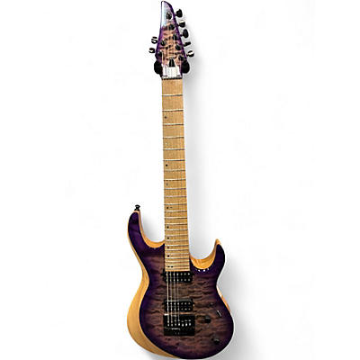 Used Kiesel ARIES 7 STRING Trans Purple Solid Body Electric Guitar