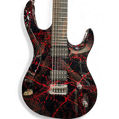 Used Kiesel Aries  6 Blood Splatter Blood Splatter Solid Body Electric Guitar