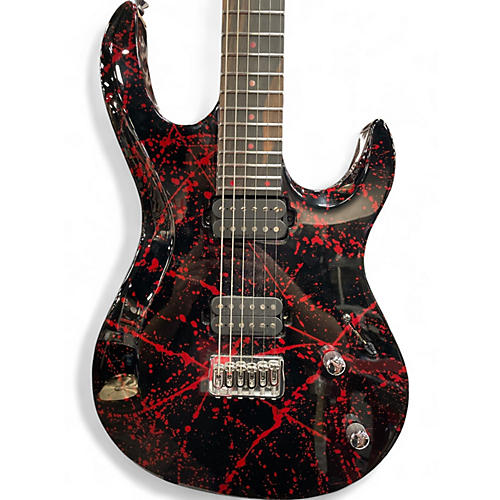 Used Kiesel Aries  6 Blood Splatter Blood Splatter Solid Body Electric Guitar Blood Splatter