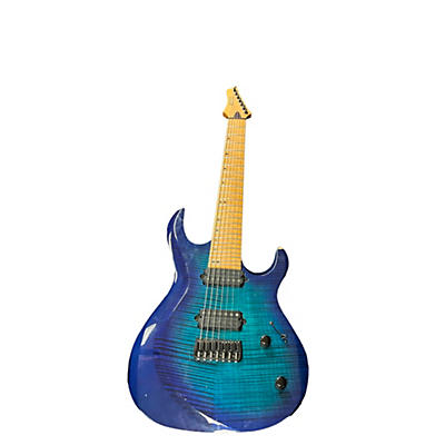 Used Kiesel Aries 7 Blue Solid Body Electric Guitar