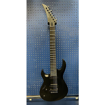 Used Kiesel Aries 7 String Transparent Black Solid Body Electric Guitar
